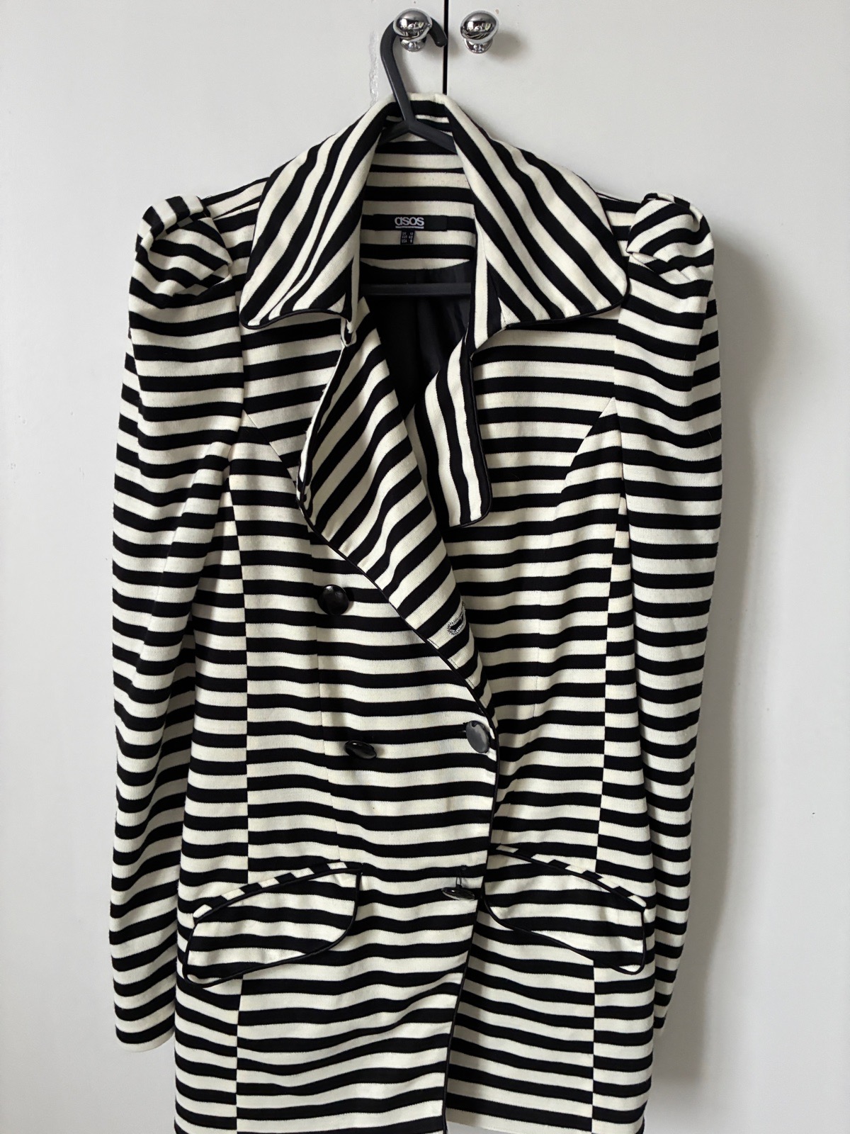 ASOS striped coat