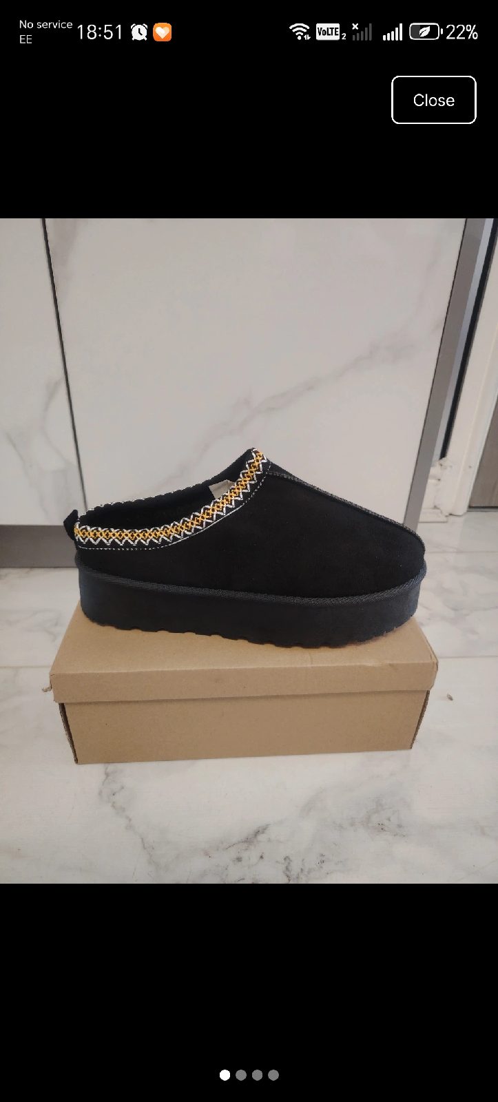 Faux Suede Chunky Platform Slippers / Aztec Braid Mules