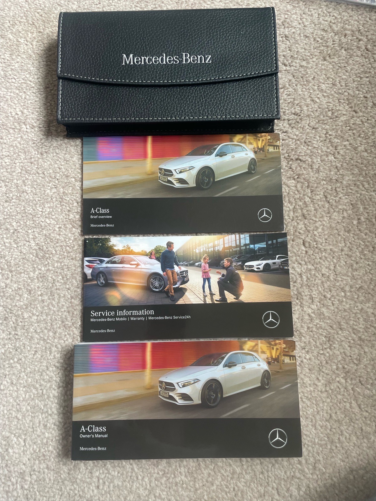 Mercedes-Benz A-Class 2018 onwards  Owner's Manual & Service Info Pack