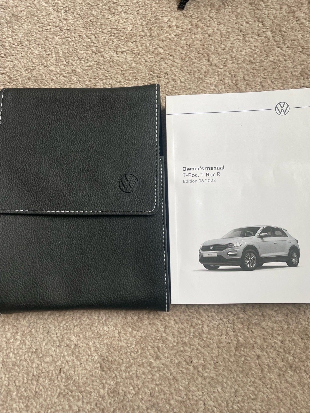 Volkswagen T-Roc 2023 onwards Owner's Manual and Leather Wallet