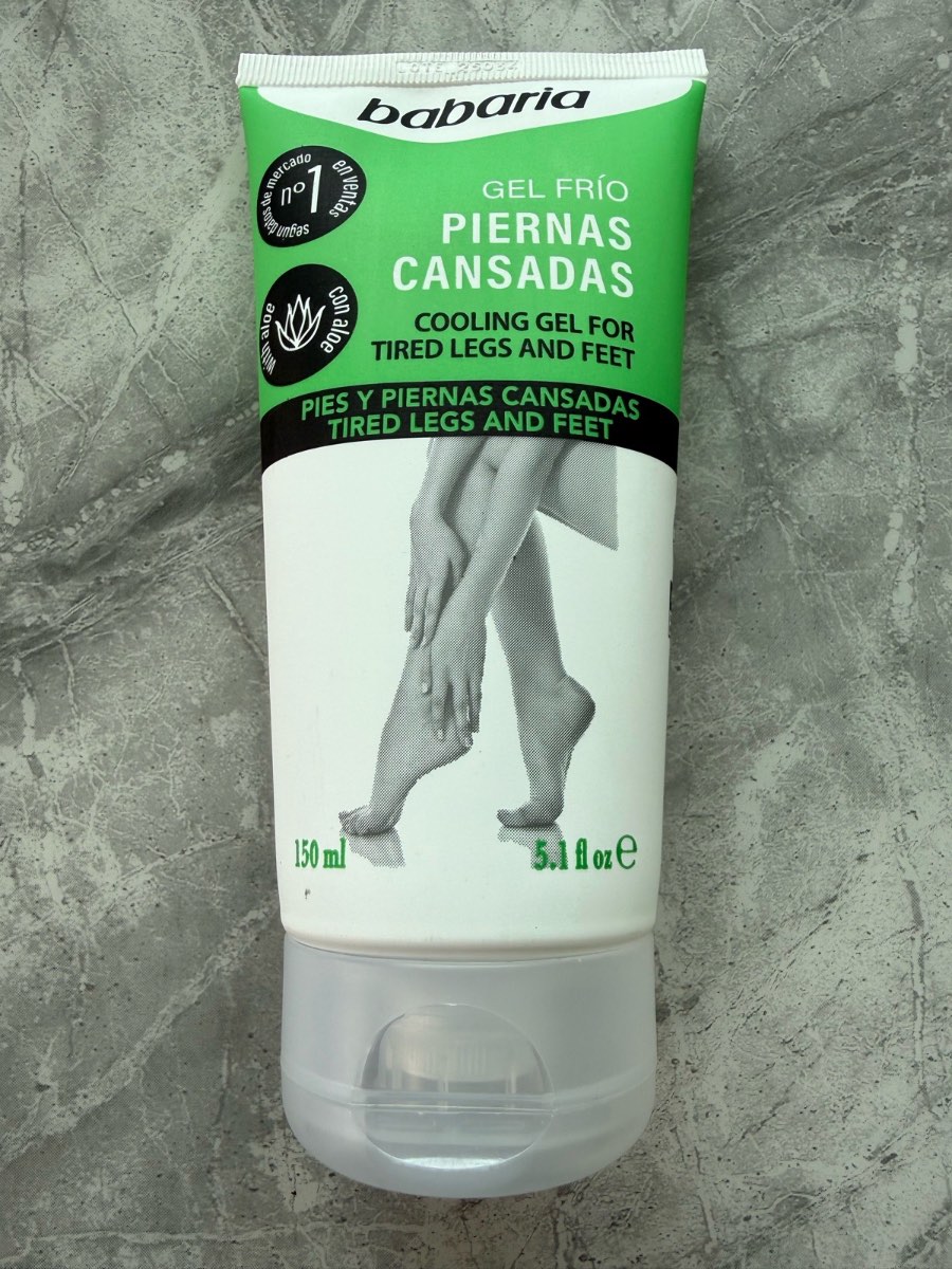 Babaria Cooling Gel For Tired Legs & Feet. Vegan. 150ml.
