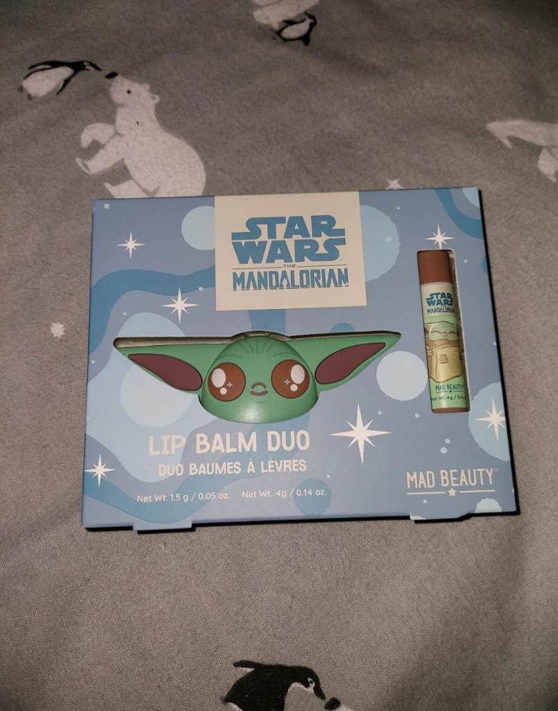 New Star Wars Mandalorian Lip Balm Duo Gift Set - Blueberry & Mango Scent