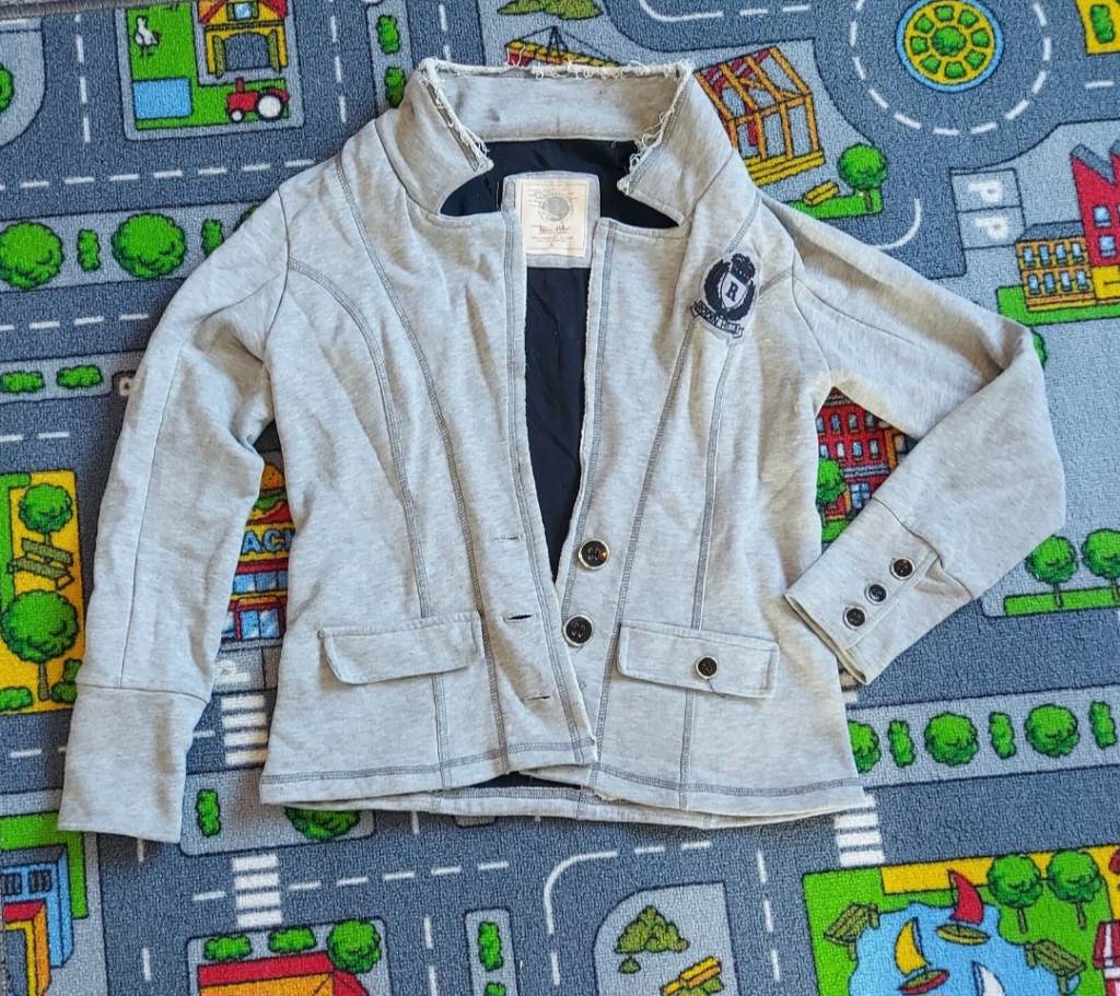Ladies Size 10/12 Rodin Hills Light Grey Jacket/Cardigan