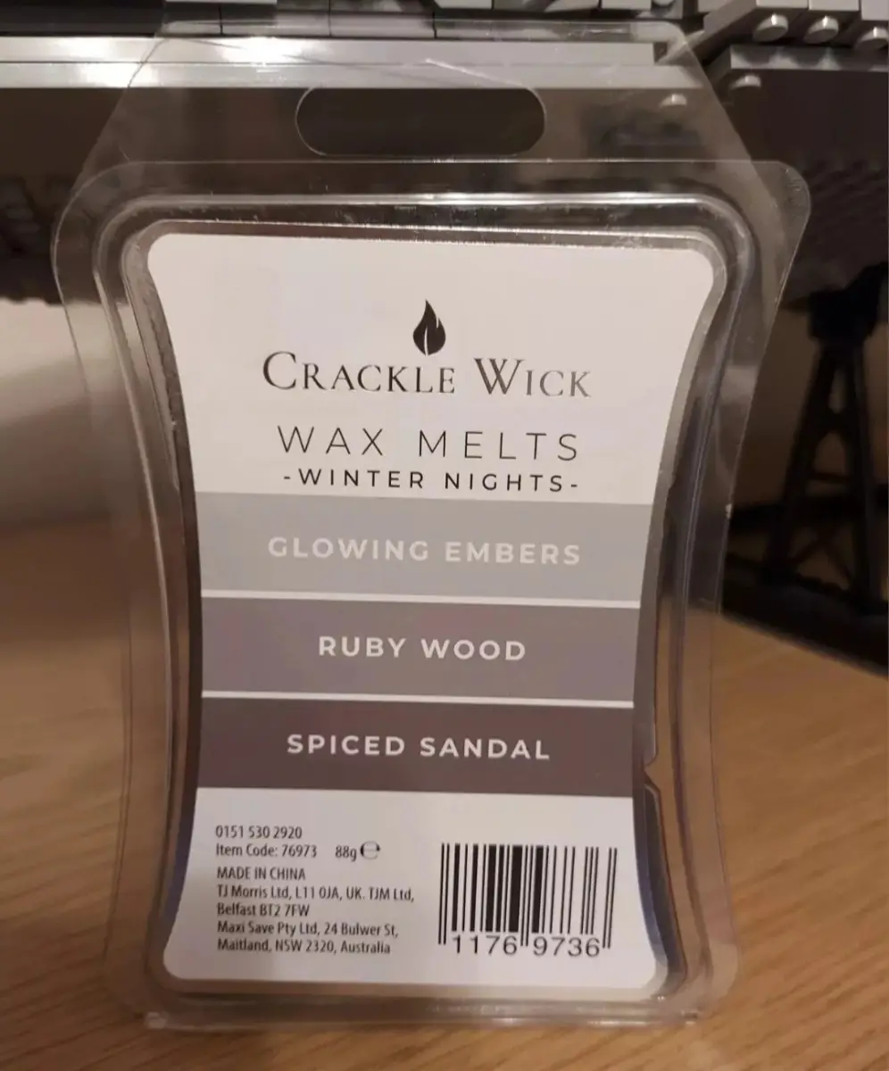 New Crackle Wick Winter Nights Wax Melts, 88g - 6 Cubes