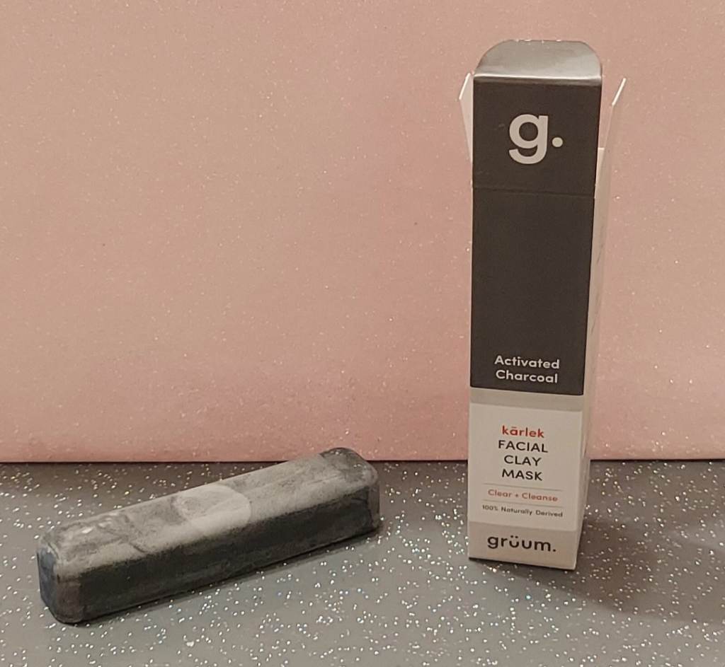 Grüum Activated Charcoal Kärlek Facial Clay Mask Stick - Clear + Cleanse