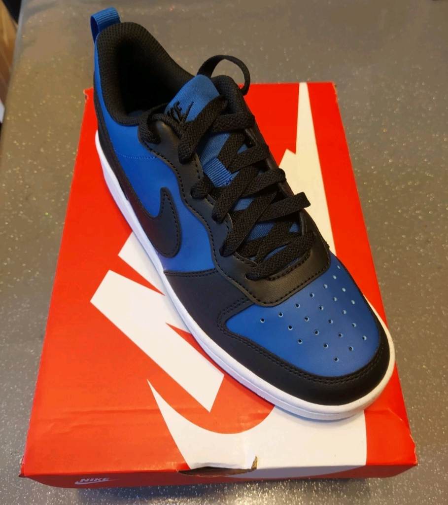 Nike Court Borough Low Recraft Youth Size 5 Teenager Trainers - Navy/Black