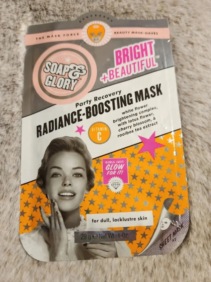 Soap & Glory Bright and Beautiful Radiance Boosting Sheet Face Mask