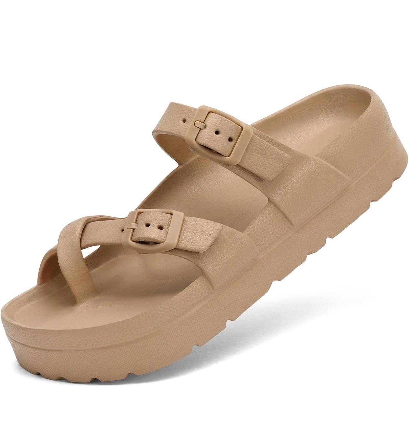 Waysoland Platform Sandals - Brown / Khaki | UK 3 / EU 36