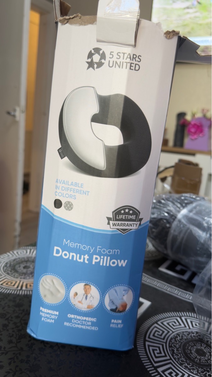 NEW Donut Cushion / Memory Foam Seat Pillow – Pain Relief