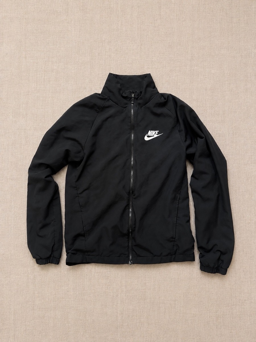 Nike Black Lightweight Track Zip Up Jacket Men’s Size