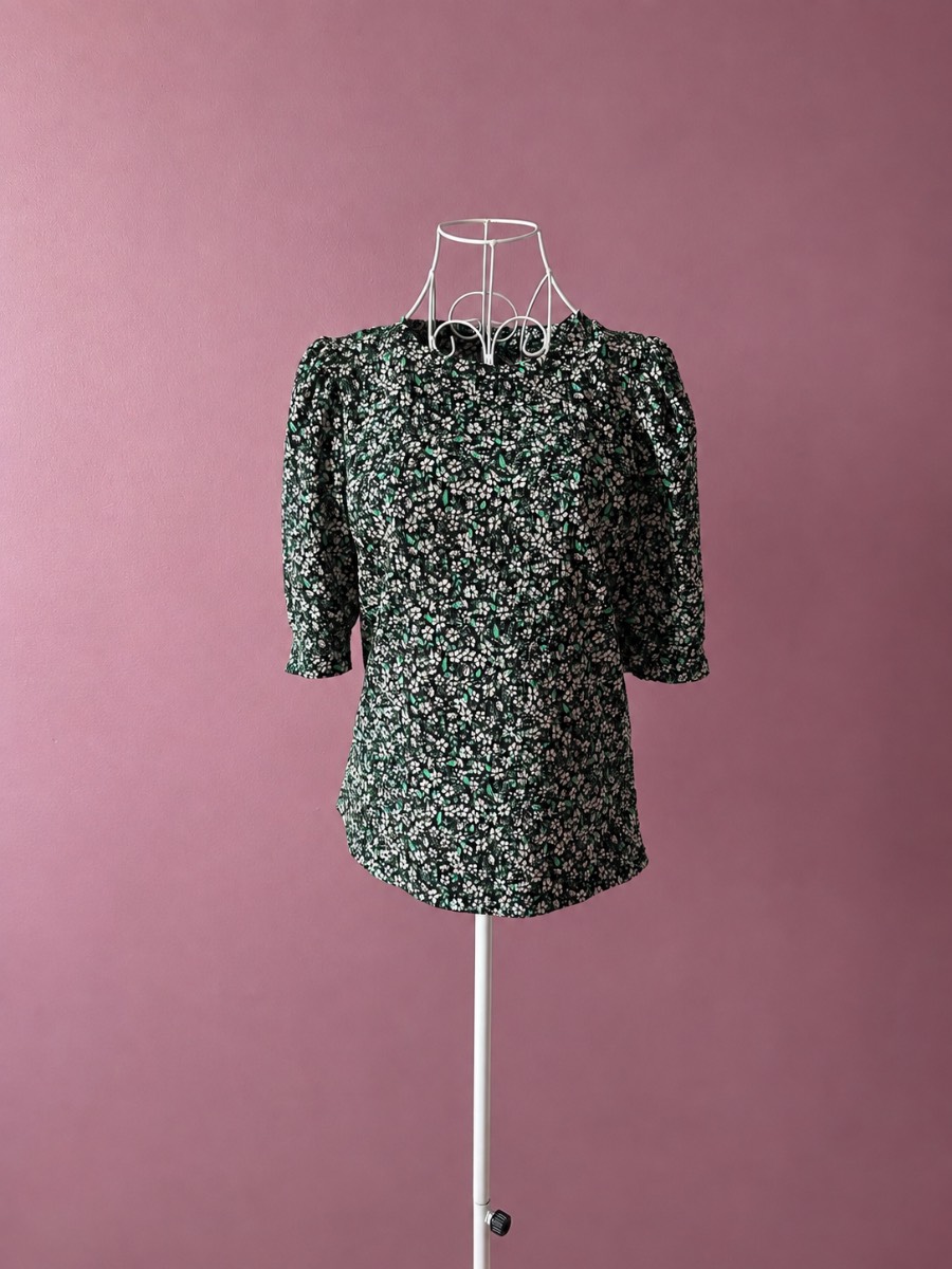 Vero Moda Floral Puff Sleeve Blouse Top Size S