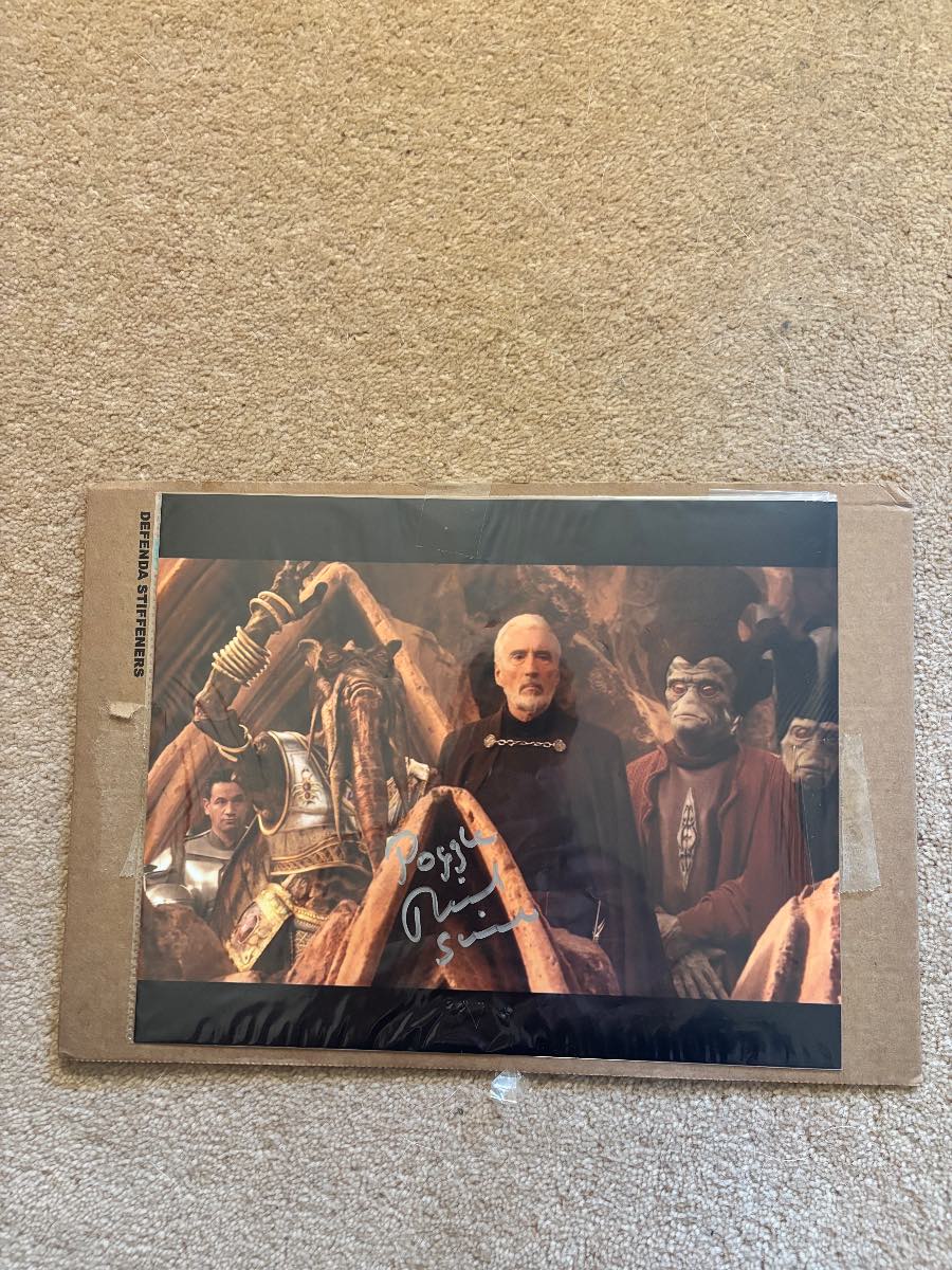 Star Wars Episode II AOTC: Poggle The Lesser (Richard Stride) Autograph With COA