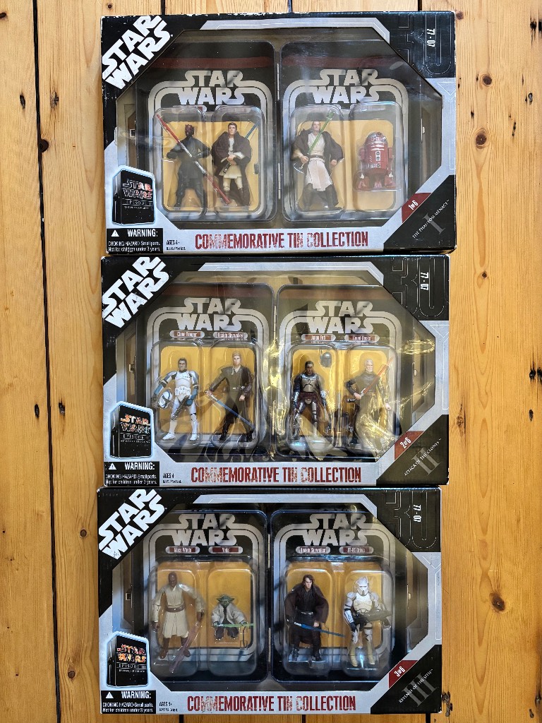 Star Wars 30th Anniversary Commemorative Tin & Figures - Episodes 1-3