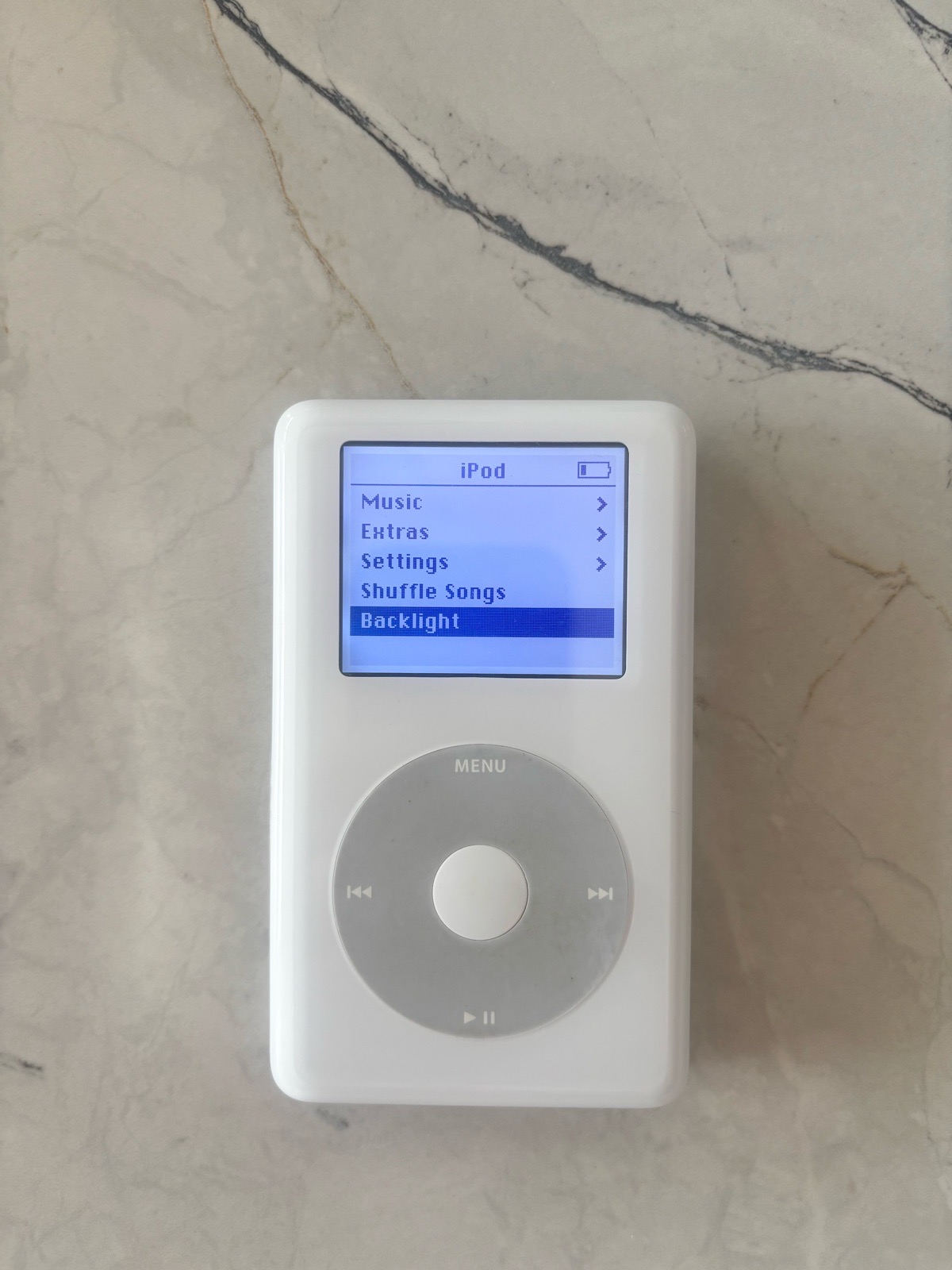 Retro Apple iPod Classic 4th Gen 20GB White Monochrome (A1059) - Tested& Working