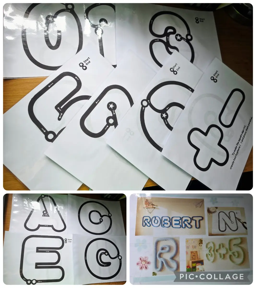 Icord Wire Art Large Letter/ Numbers Templates