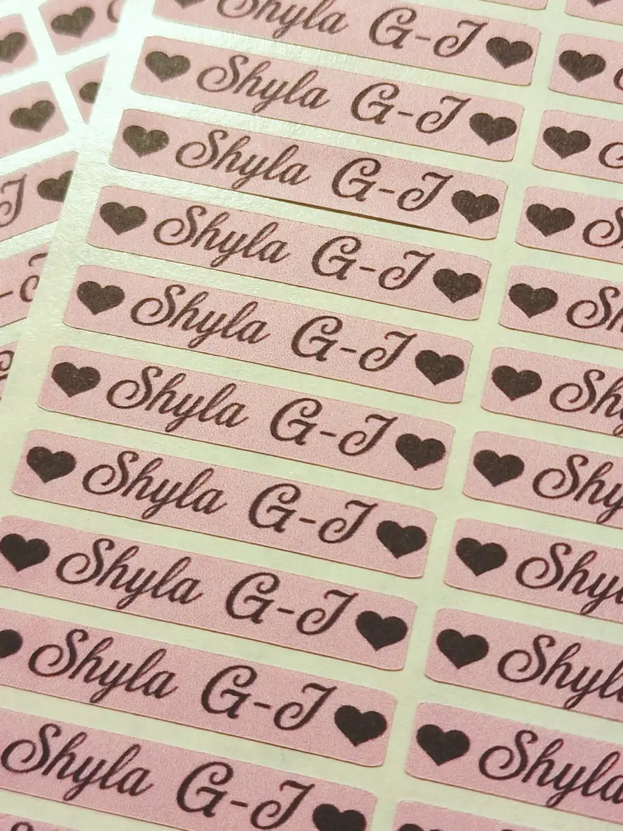 School Name Stickers