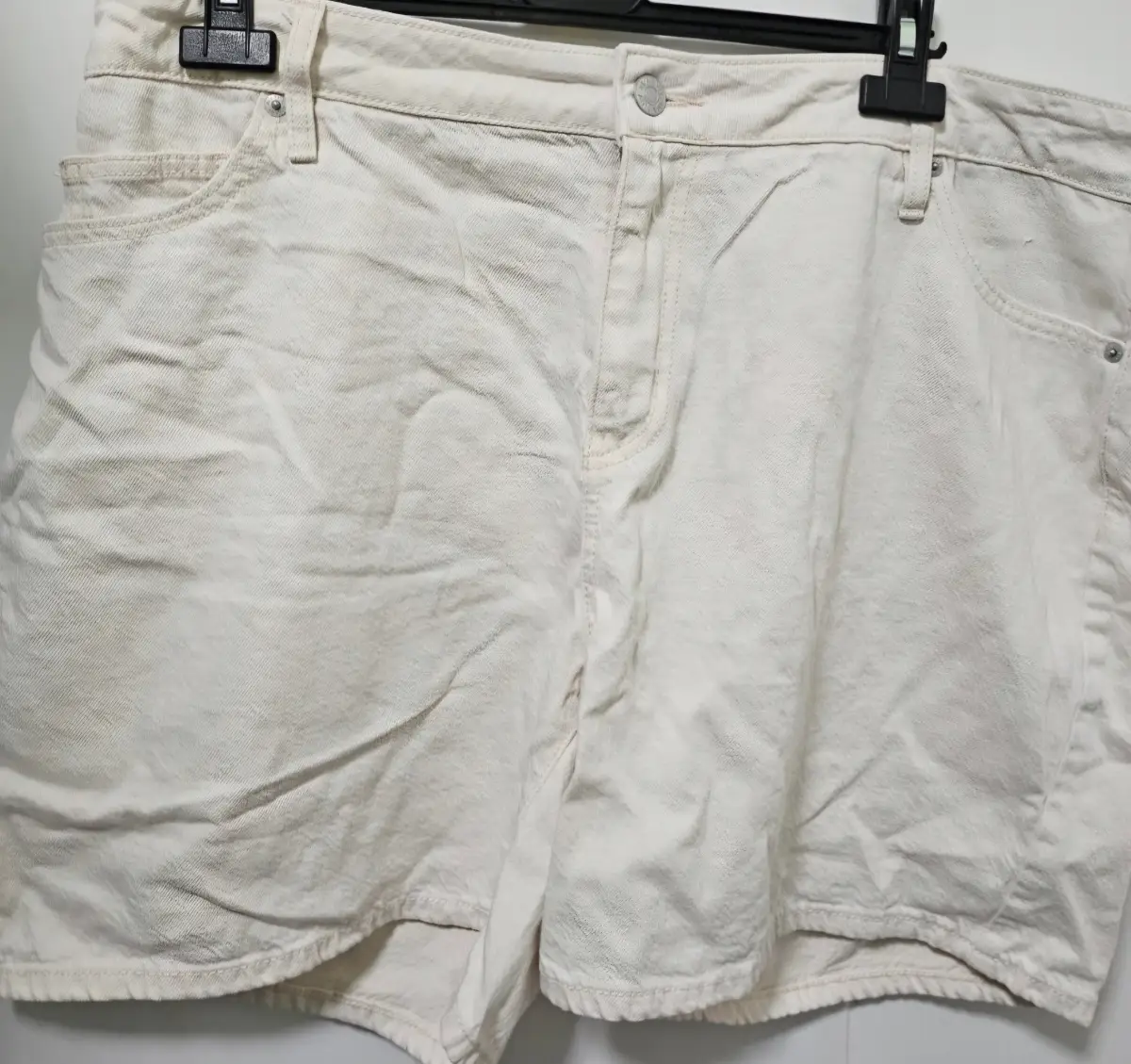 Ava & Viv Cream Denim Shorts – Size 17 / Plus Size