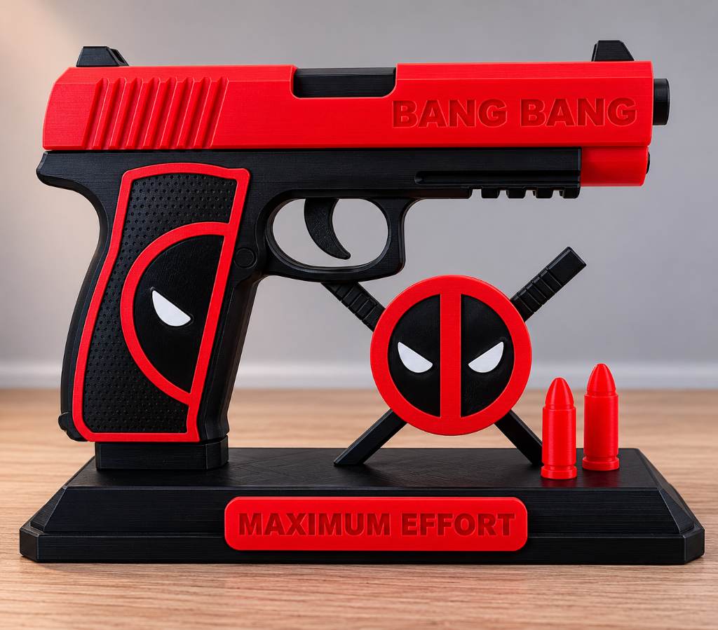 Deadpool Display Gun & Stand