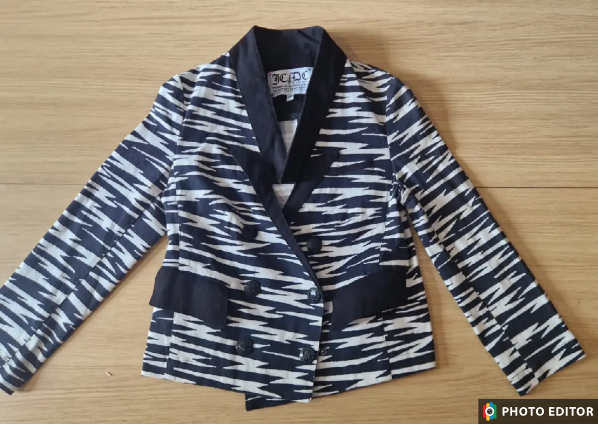 JC/DC by JC de Castelbajac Vintage Graphic Blazer Jacket Size 36/ UK 8 Archive
