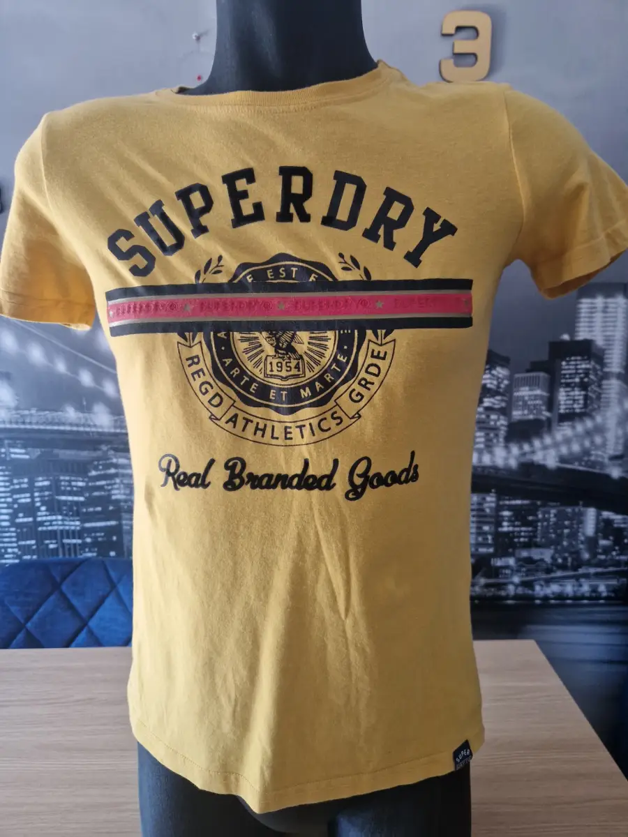 Superdry Vintage Yellow Athletics Graphic T-Shirt 131