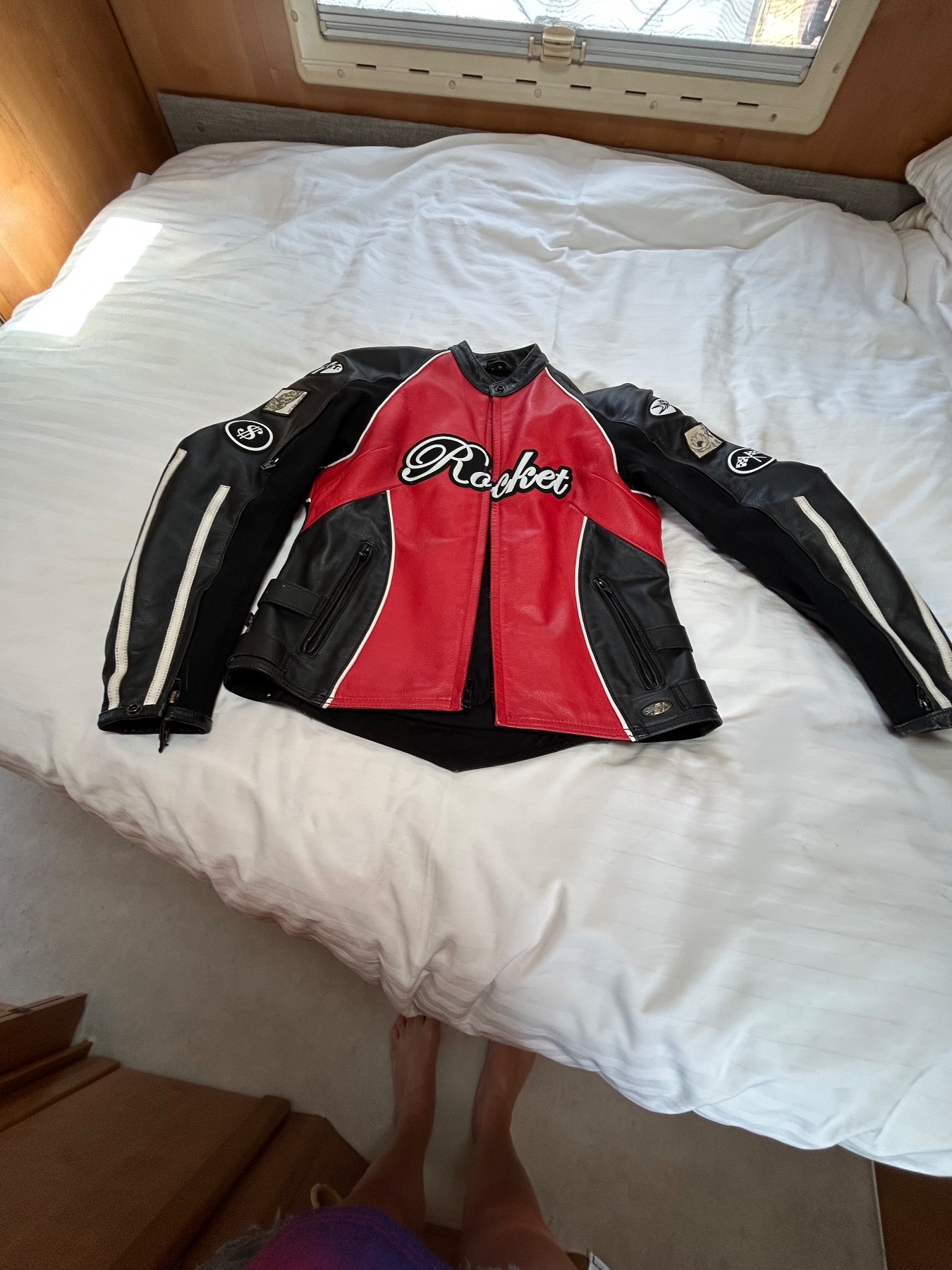 Joe Rocket leather motorbike Jacket