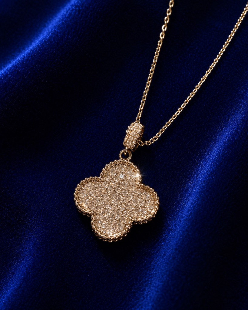 S925 stamped silver zircon necklace