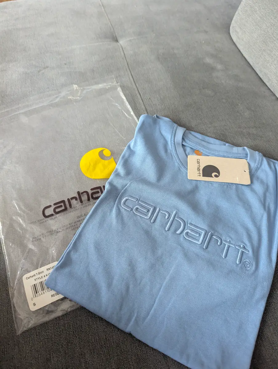 carhartt t-shirt mens blue size S