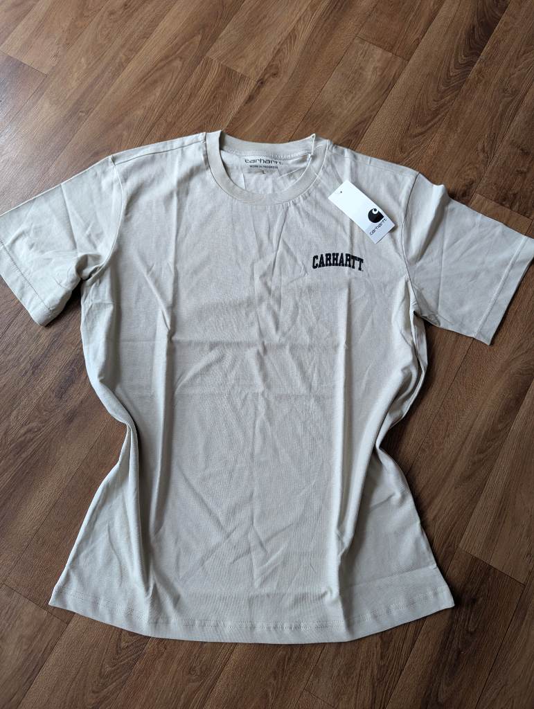 Carhartt WIP relaxed fit cotton t-shirt mens beige size L