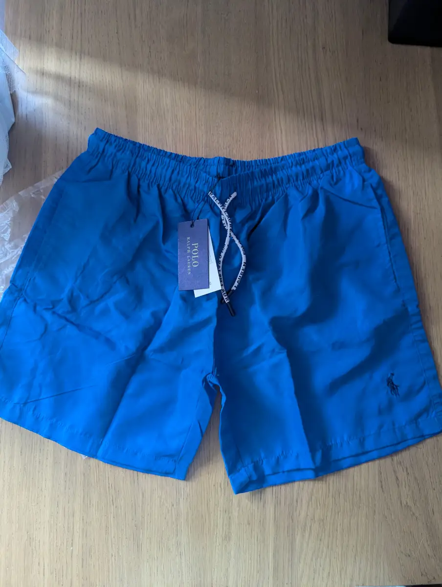 Ralph Lauren Polo traveler classic swim shorts mens blue size L