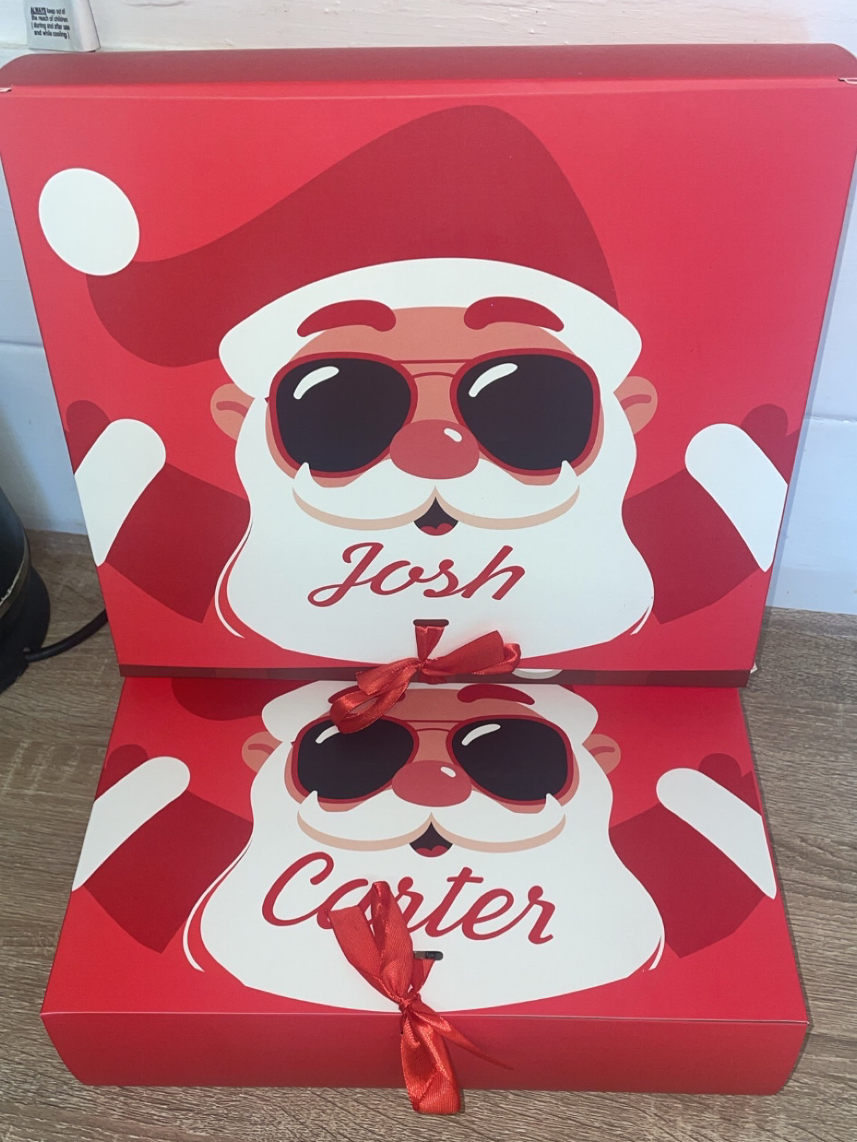 Personalise Christmas boxes