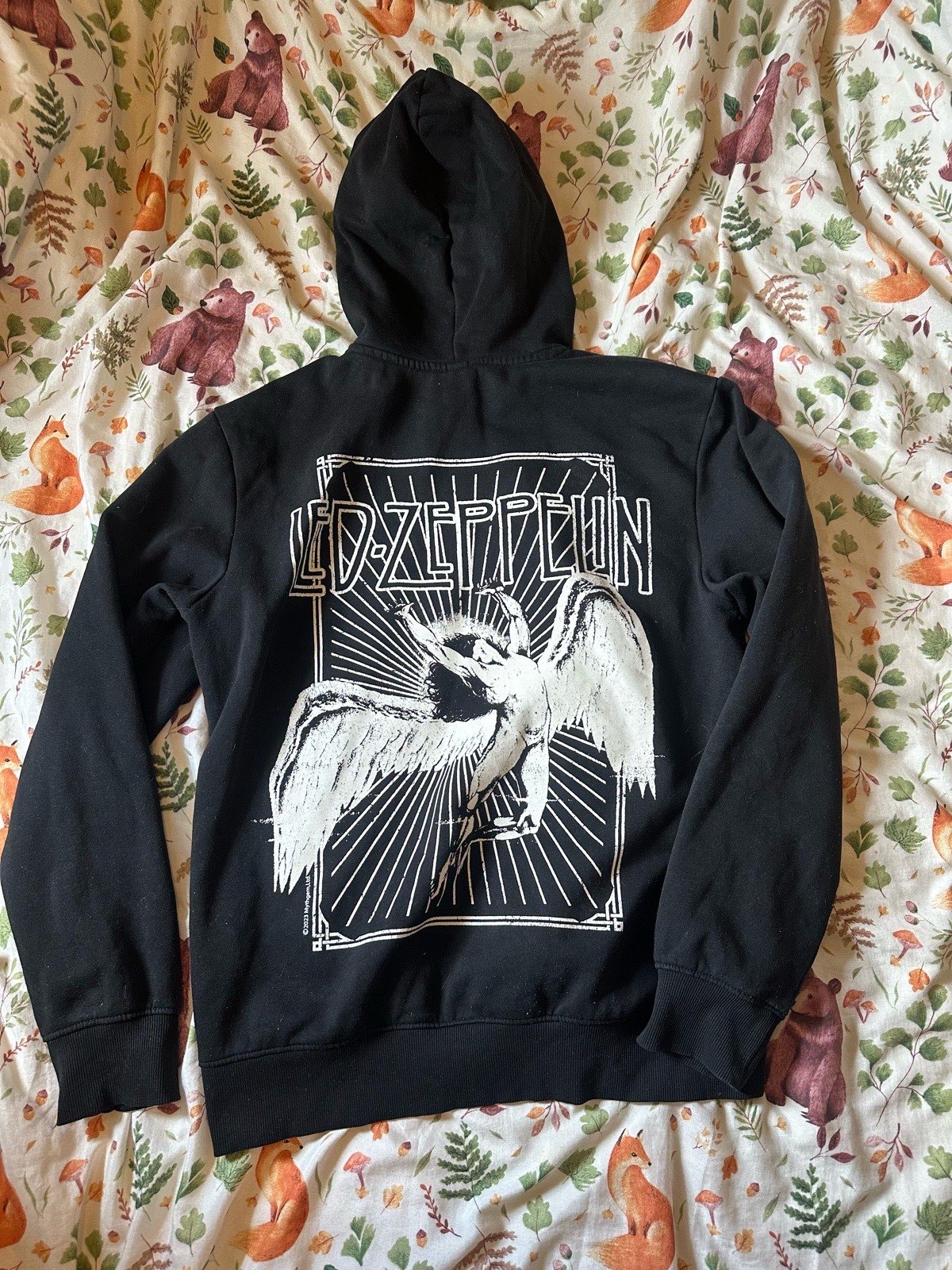 Black Graphic Led Zeppelin Hoodie
