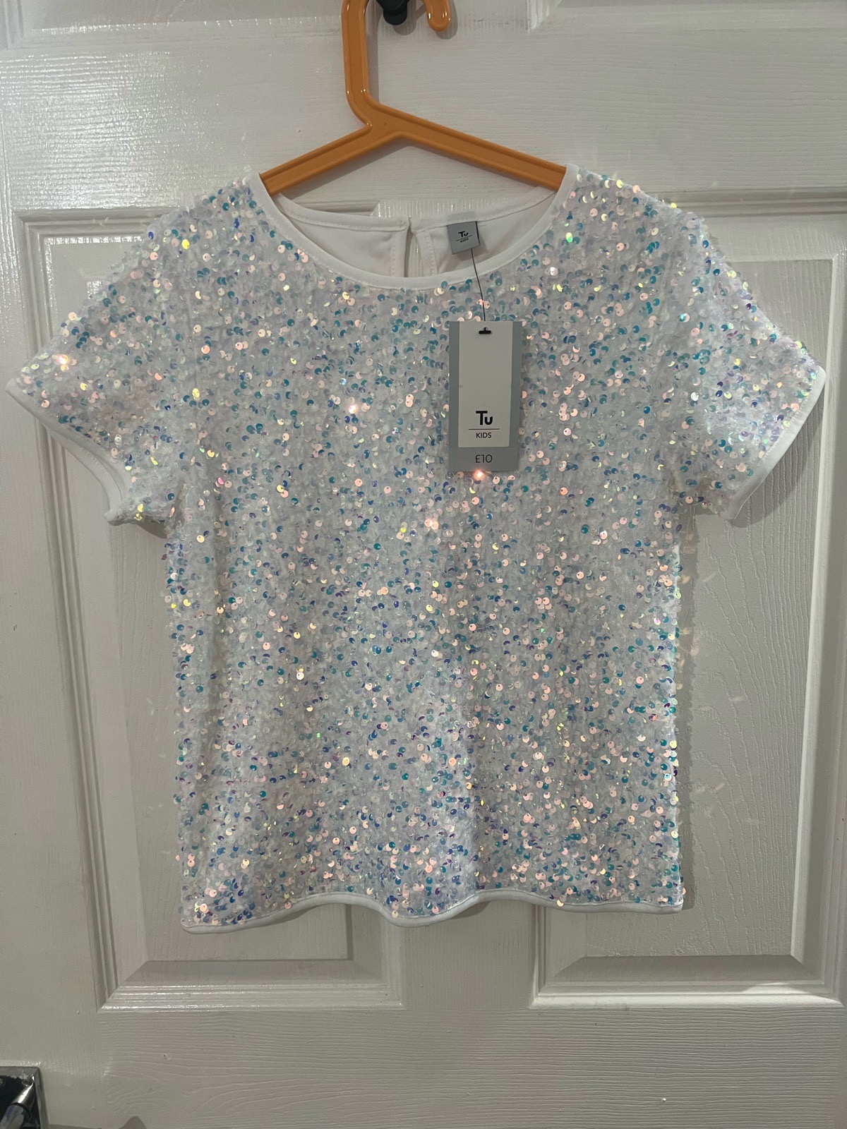 Girls sequin top size 12 years.