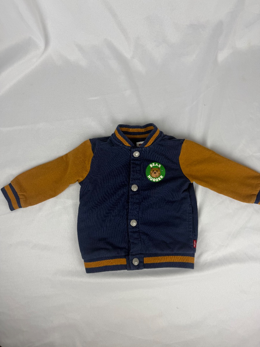 Levi’s Baby Varsity Jacket Bear Hugger 12 Months 80cm Blue & Mustard