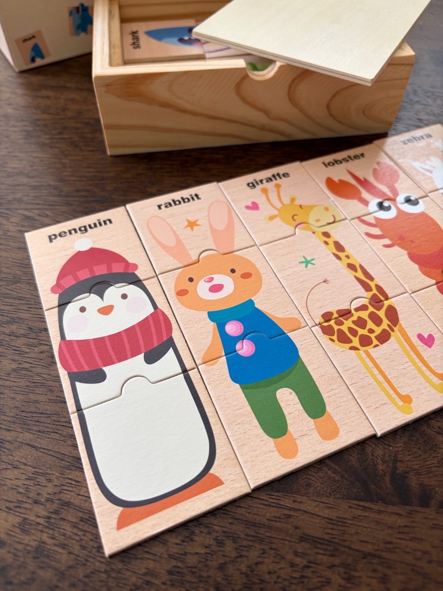 Wooden Animal Puzzle for Toddlers