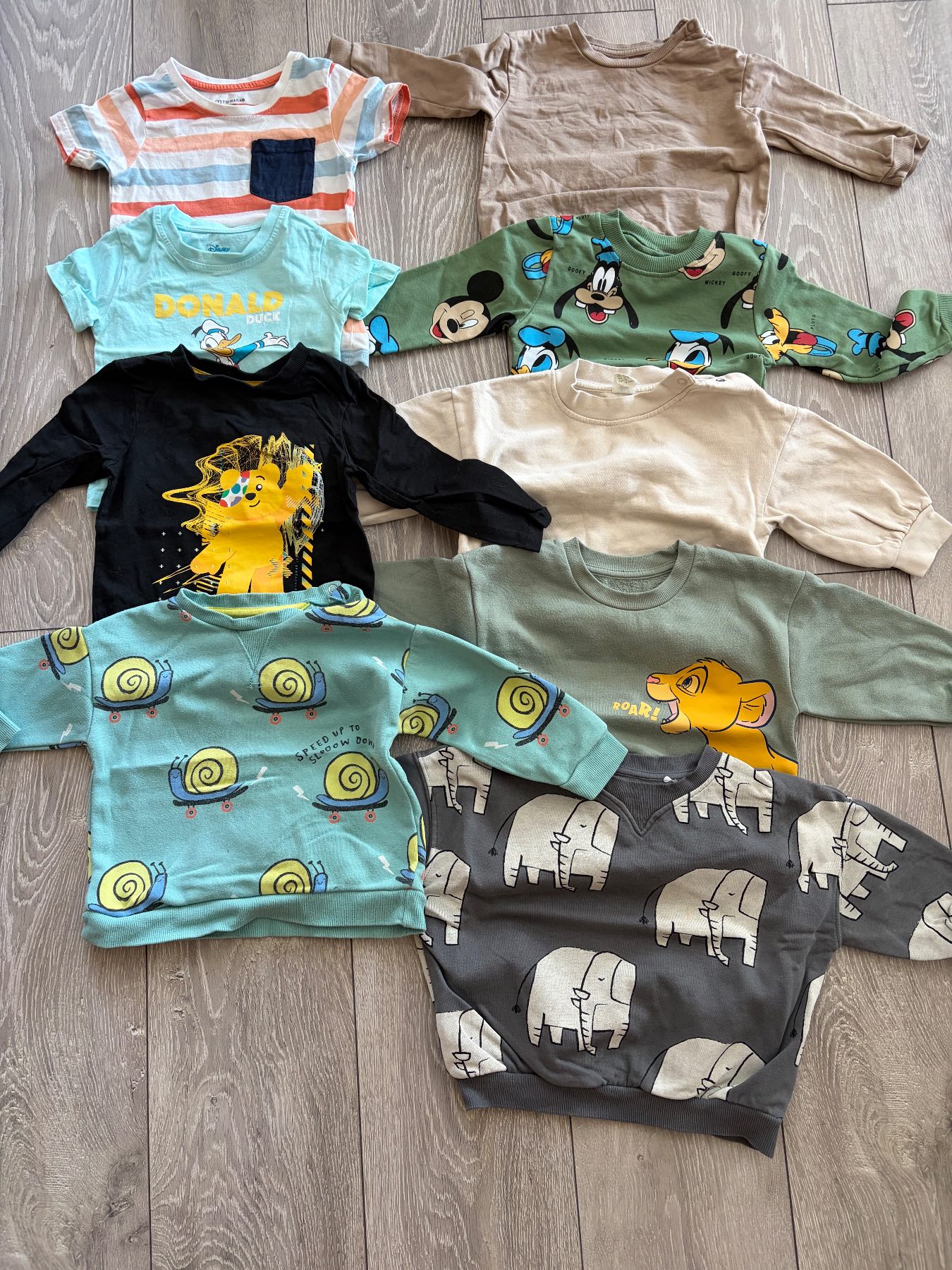 Bundle of sweatshirts and tops