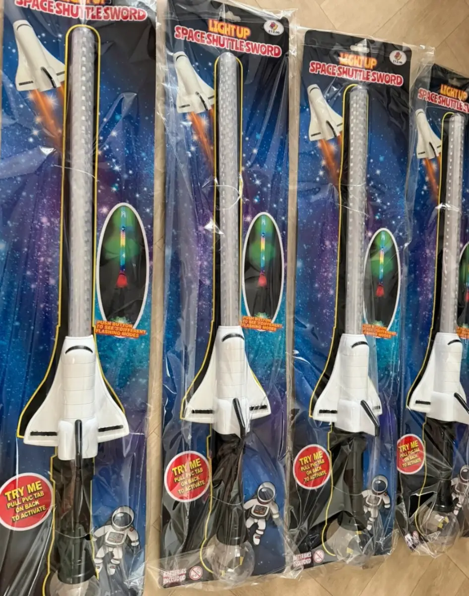 Four Shuttle light up wands