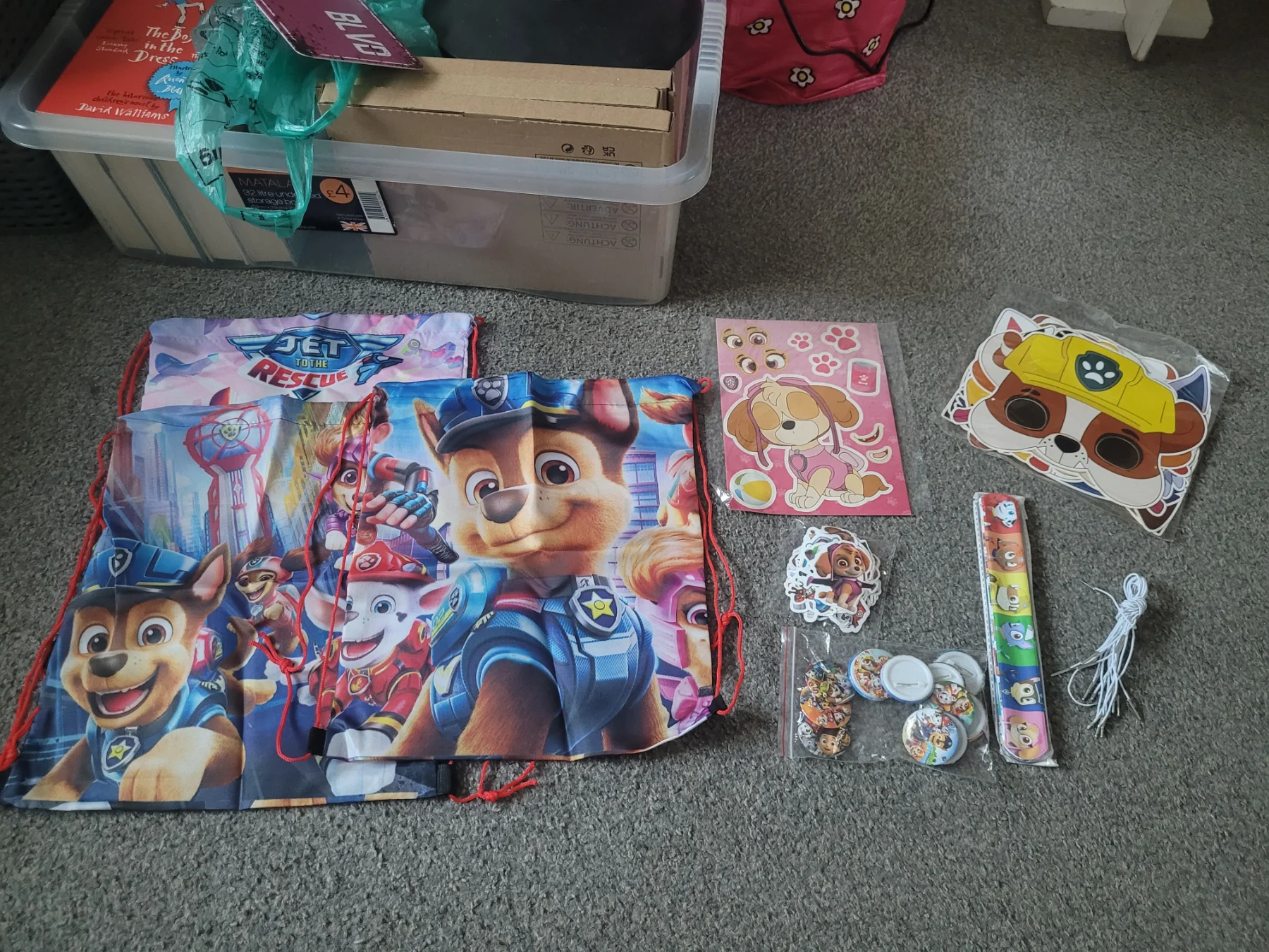 Paw Patrol party bag fillers