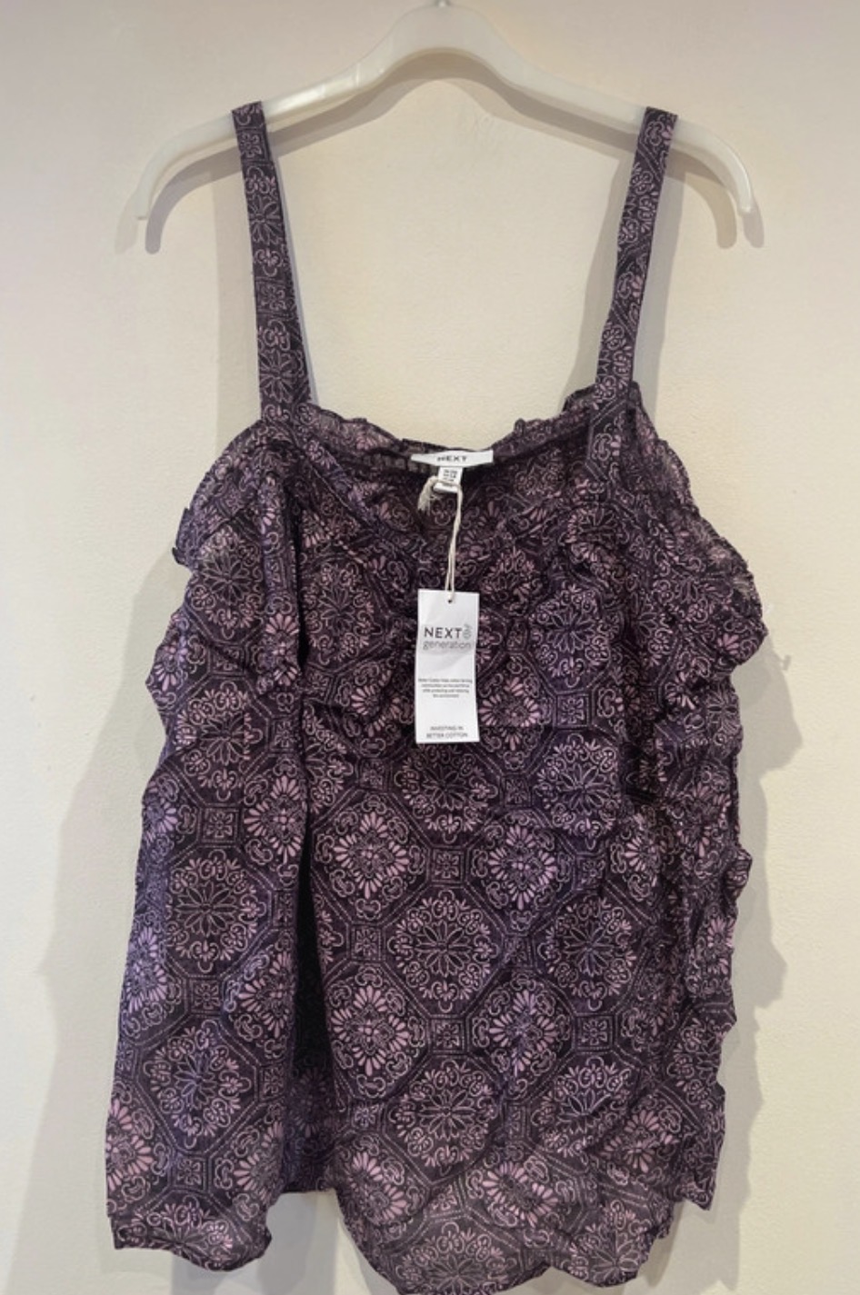 Brand New with tag Purple Sleeveless Top from Next, Size 20