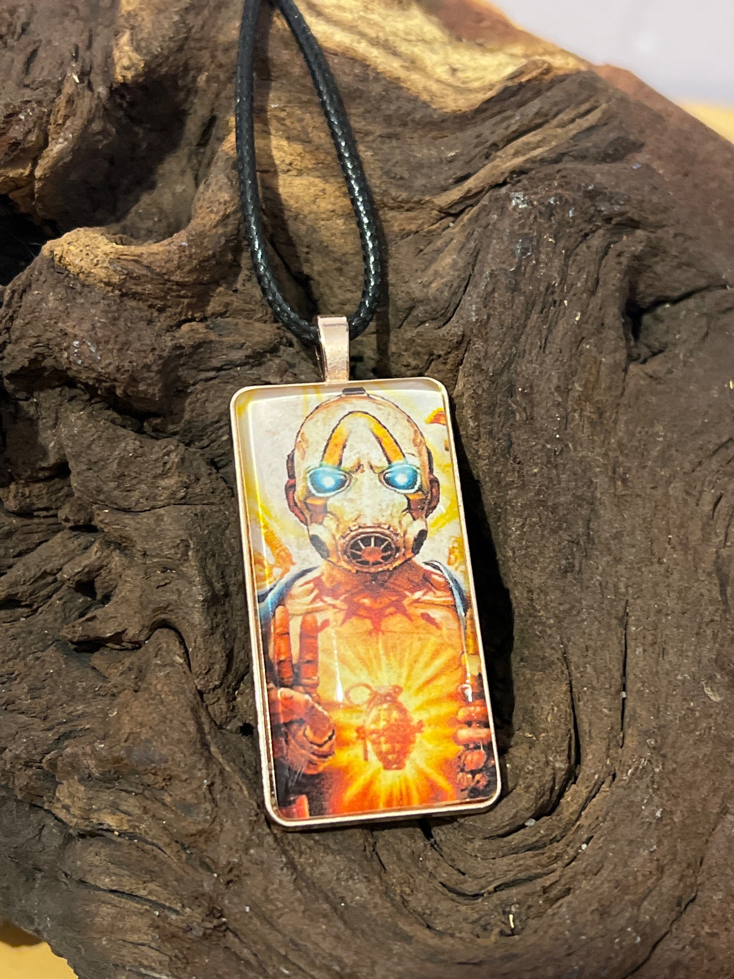 Borderlands glass necklace handmade