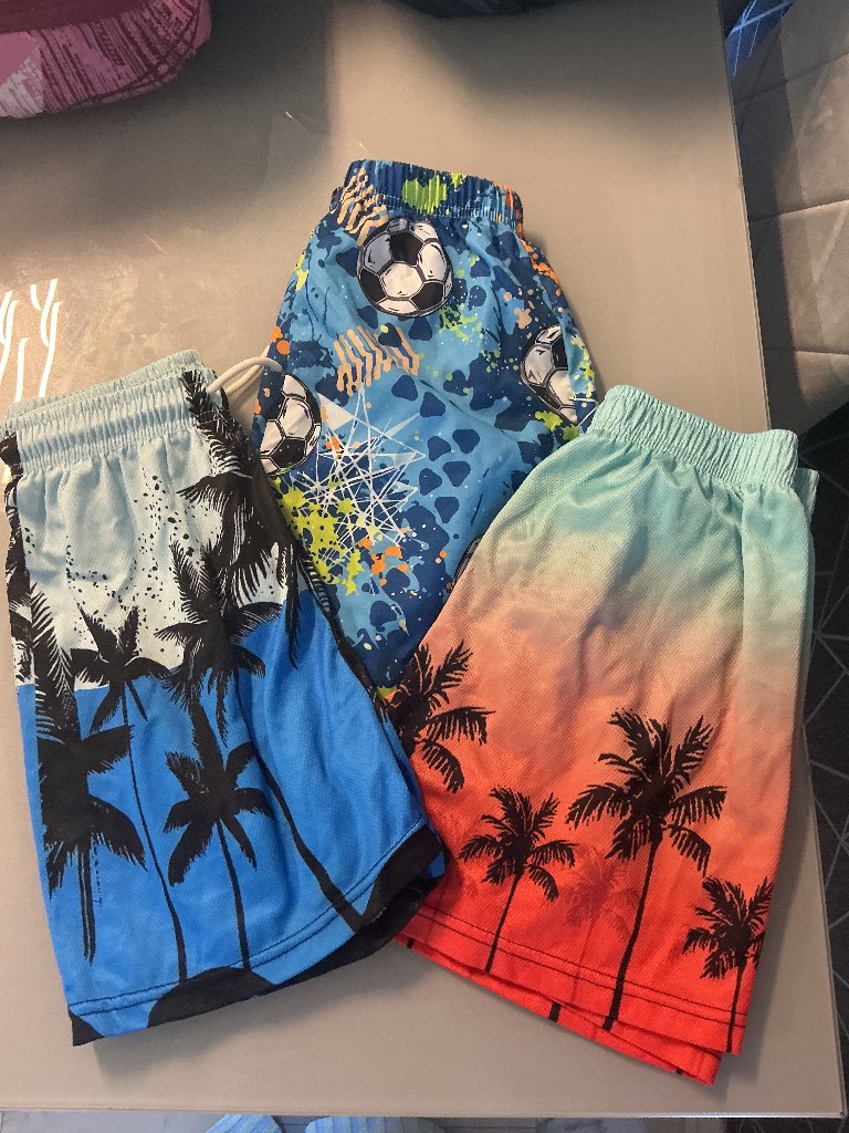 3 piece boys swimming trunks