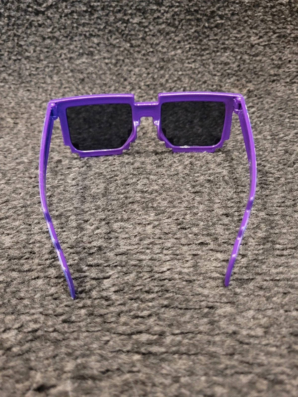Minecraft Creeper Pixel Sunglasses - Fun Novelty Glasses in Purple