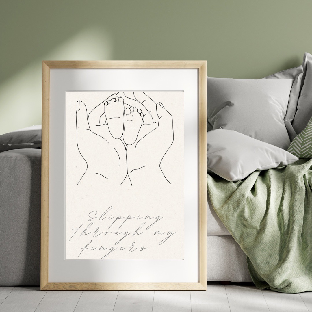 A4 slipping through my fingers print