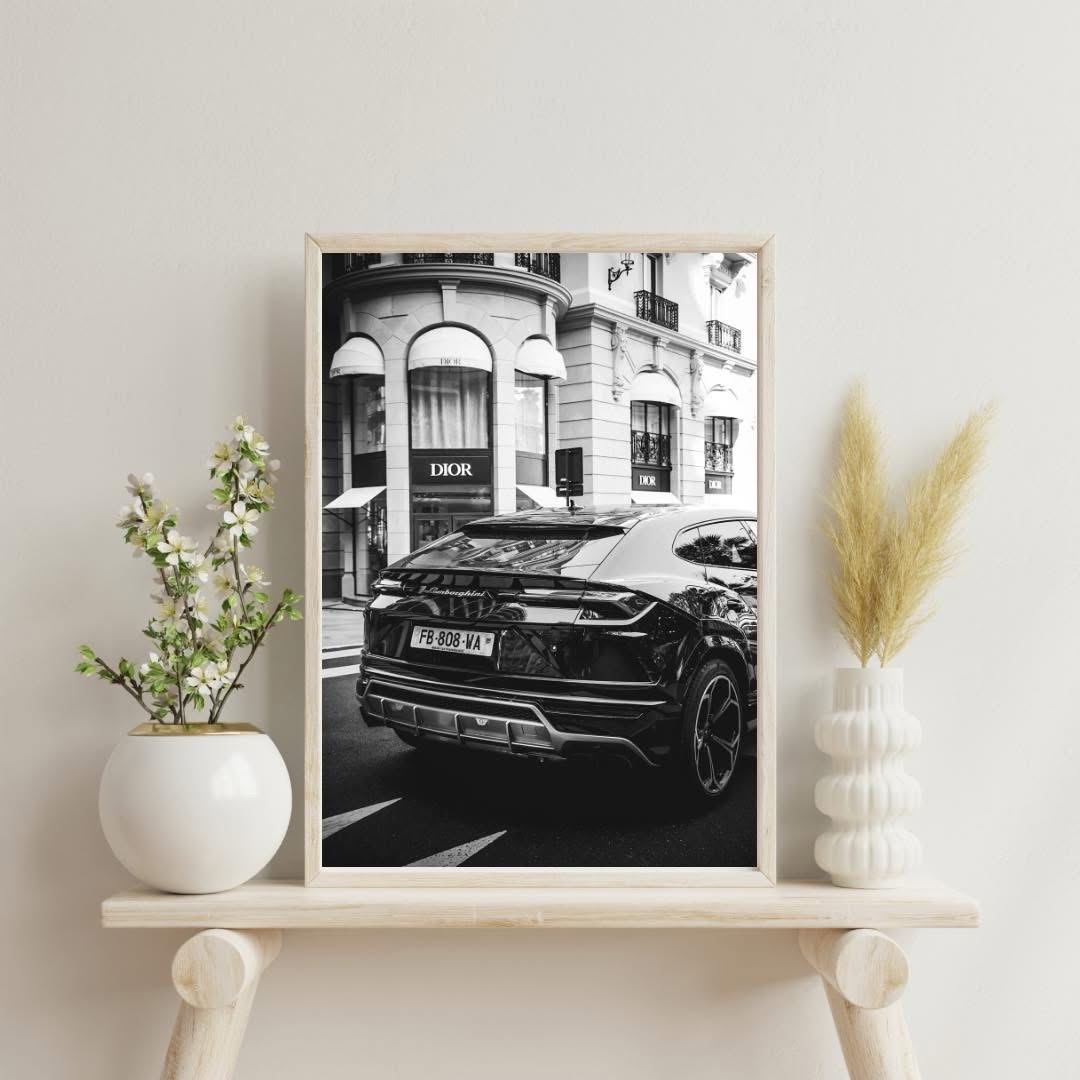 A4 black and white designer print