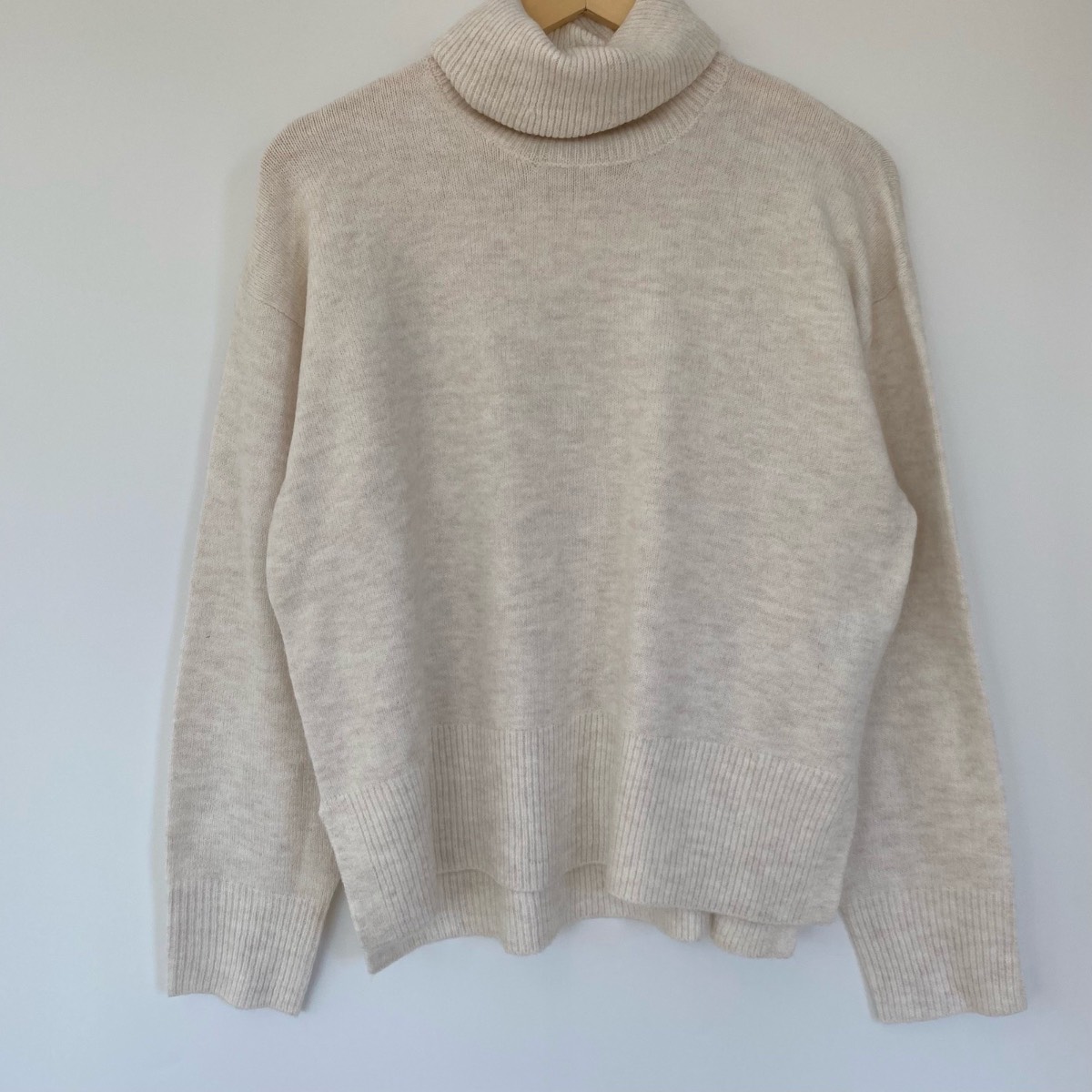 New Look roll neck jumper size medium cream New