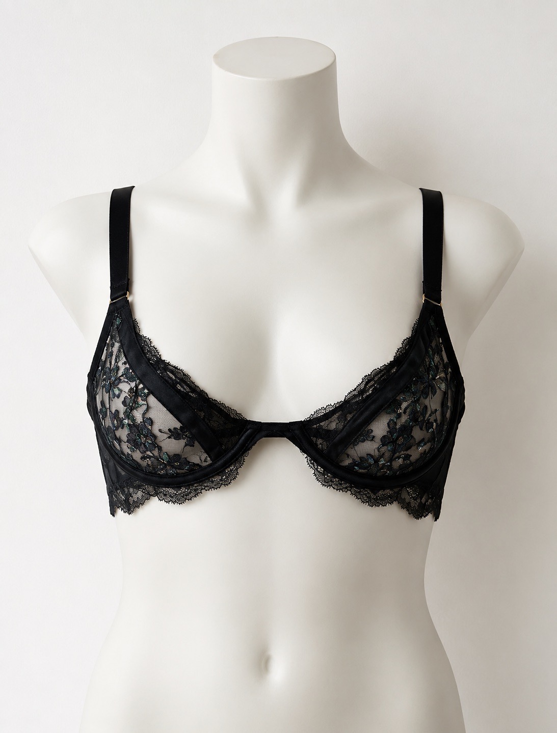 Ann summers new size S erotica black lace bra
