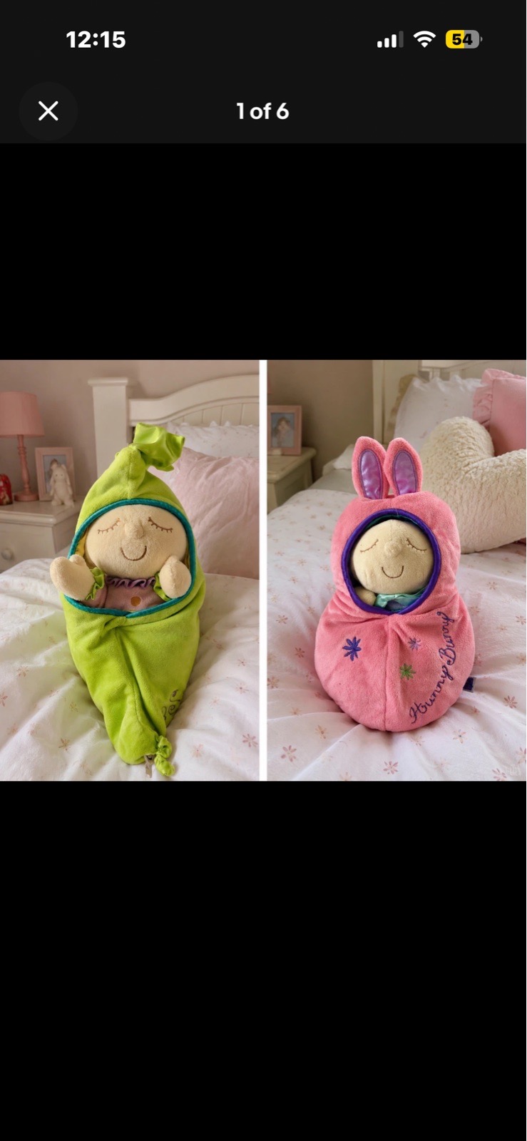 Sweet pea Hunny Bunny Snuggle Pod Dolls Manhattan Toys Plush Bundle