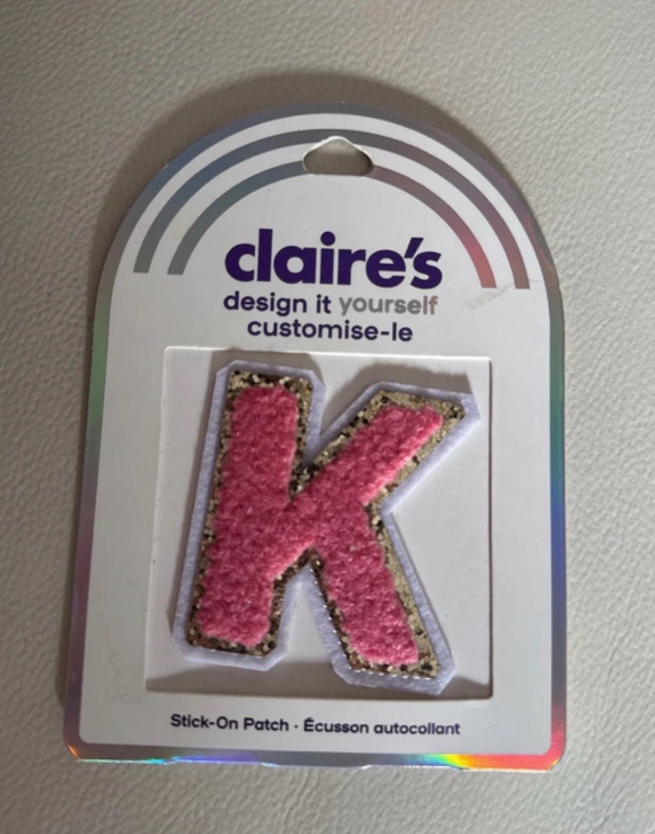 K Stick-on patch - Claire’s