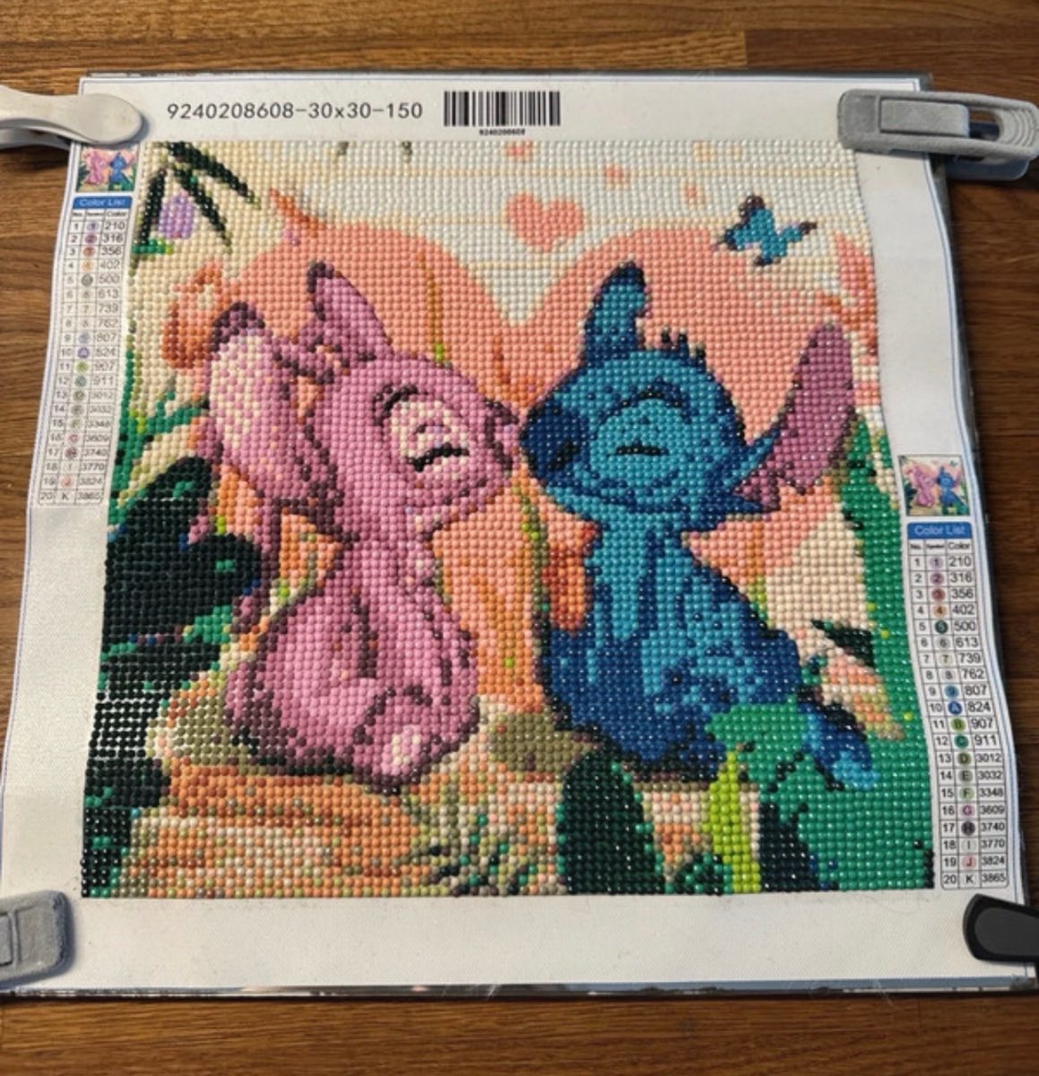 Stitch & Angel Completed Diamond Art 30*30