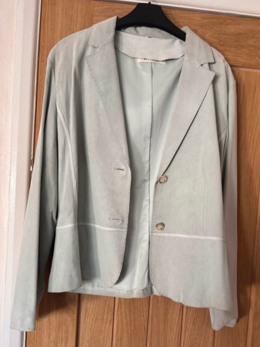 Sandwich Suede Light Blue Blazer
