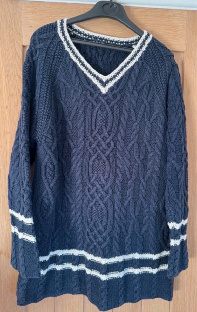 Blue & White cotton jumper